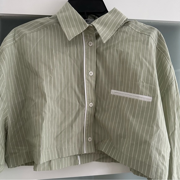 Zara striped poplin shirt - Picture 3 of 4